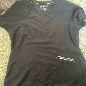 Healing Hands HH360 Black scrub Top